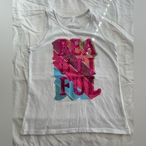 The Children’s Place Girls Sequin Tank Top – Size 10/12
